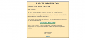 Parcel has been delivered to the wrong postoffice